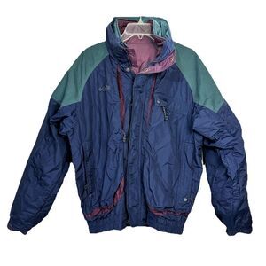 90’s‎ Vintage Columbia Sportswear Powder Keg 3-in-1 Ski Jacket Size M Blue